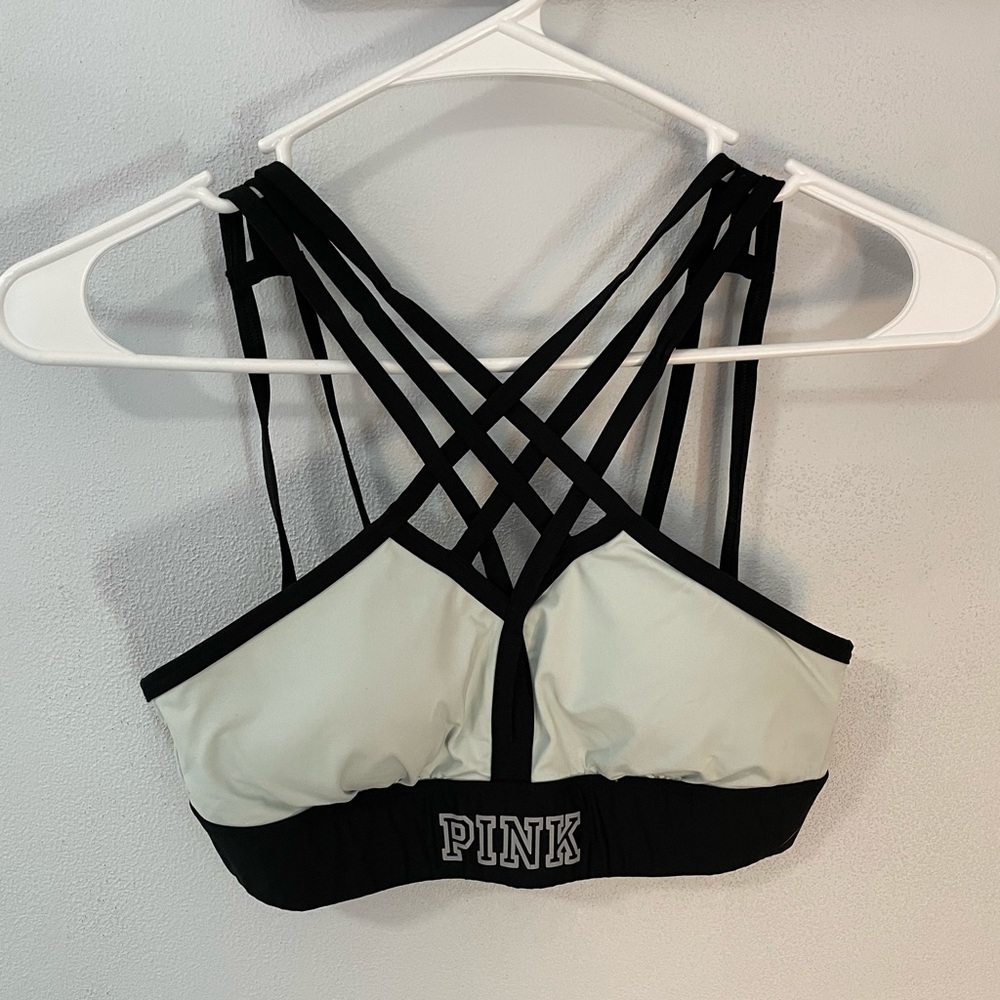 PINK crisscross sports bra